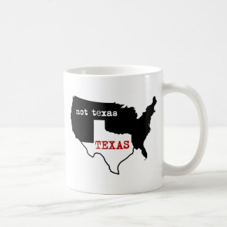 Caneca De Café Texas/não Texas