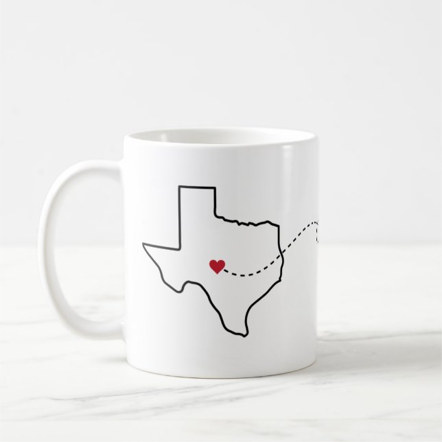 Caneca De Café Texas para Arizona - Heart2Heart (Esquerda)