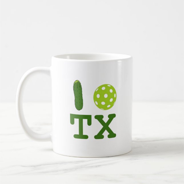 Caneca De Café Texas Pickleball Mug (Esquerda)