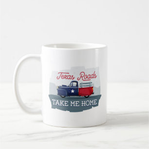 Caneca De Café Texas Roads, Leve-me para casa