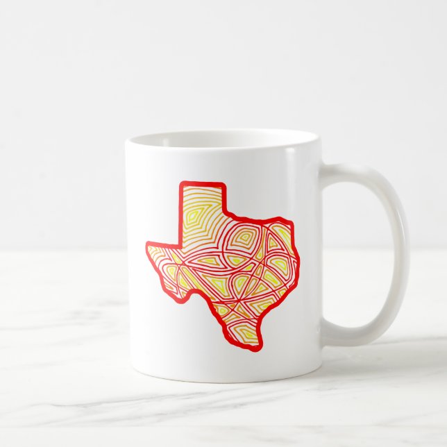 Caneca De Café Texas Scribbleprint (Direita)