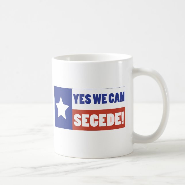Caneca De Café Texas Secede (Direita)