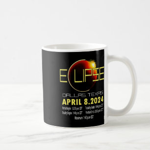 Caneca De Café Texas Solar Eclipse 2024 Solar Eclipse Engraçado T