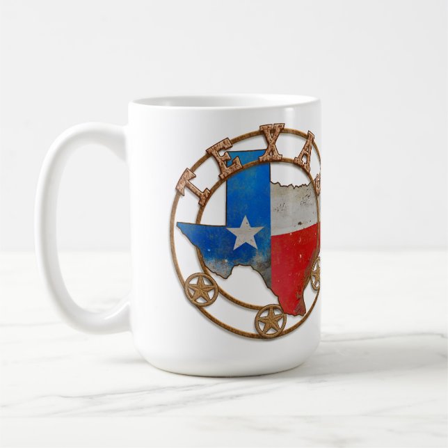 Caneca De Café Texas State Barn Art (Esquerda)