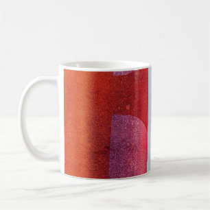 Caneca De Café Têxteis brancos e vermelhos