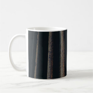 Caneca De Café Têxteis de cinza e preto