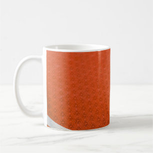 Caneca De Café Têxteis de cor laranja e branca