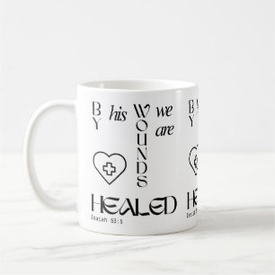 Caneca De Café Texto/Caneca/Caneca Cristã/Jesus/Cozinha/Fé