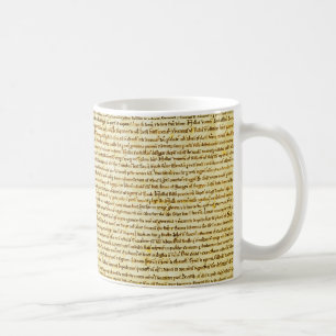 Caneca De Café Texto da Magna Carta