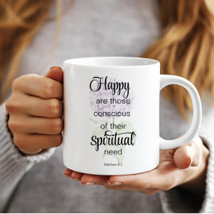 Caneca De Café Texto de 2026 JW com Hydrangea