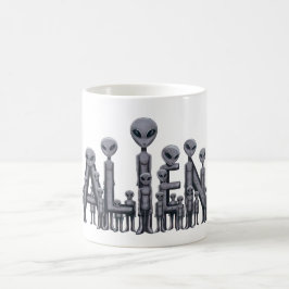 Caneca De Café Texto de alienígena