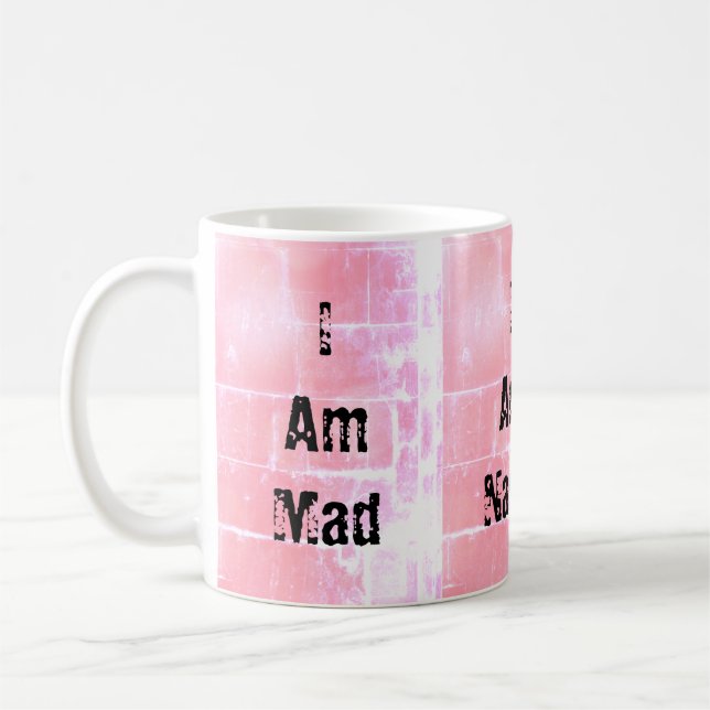 Caneca De Café Texto de Expressão Automática - Design de Fundo Ro (Esquerda)