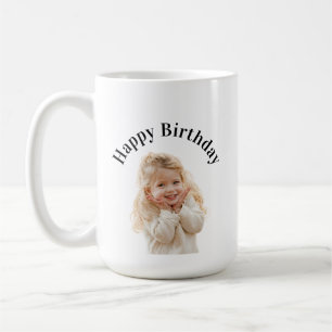 Caneca De Café Texto de Foto Personalizado para Festa de Aniversá