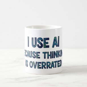 Caneca De Café Texto de IA