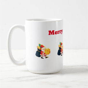 Caneca De Café Texto de Natal Deseja Taça Clássica Impressa de 15