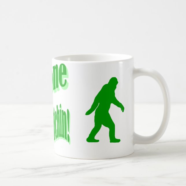 Caneca De Café Texto de slogan verde esguicho (Direita)