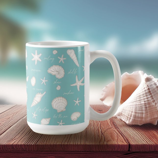 Caneca De Café Texto divertido da Starfish do Ivory ID918 (Criador carregado)
