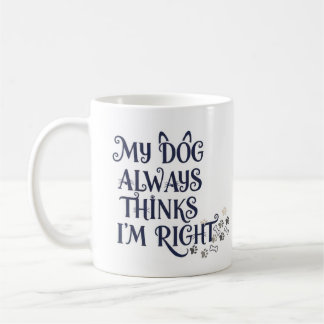 Caneca De Café Texto Divertido do Cachorro