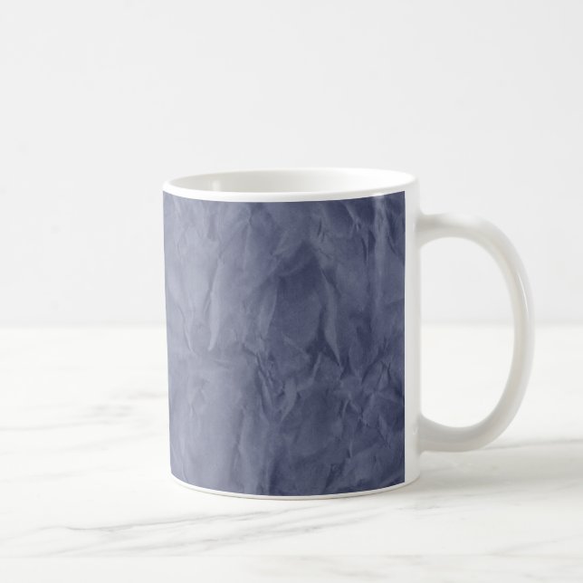 Caneca De Café TEXTO DO PAPEL DE FUNDO - azul sujo (Direita)