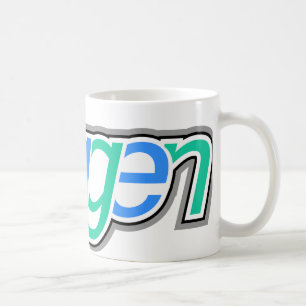 Caneca De Café Texto Doggen com Cabeça