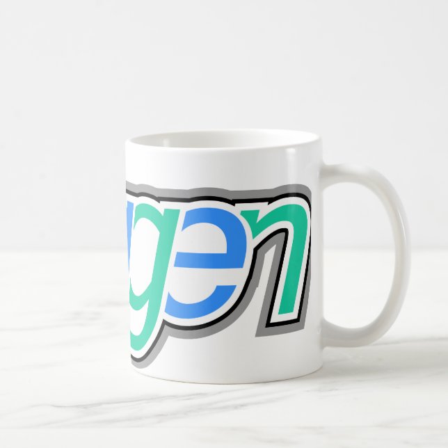 Caneca De Café Texto Doggen com Cabeça (Direita)