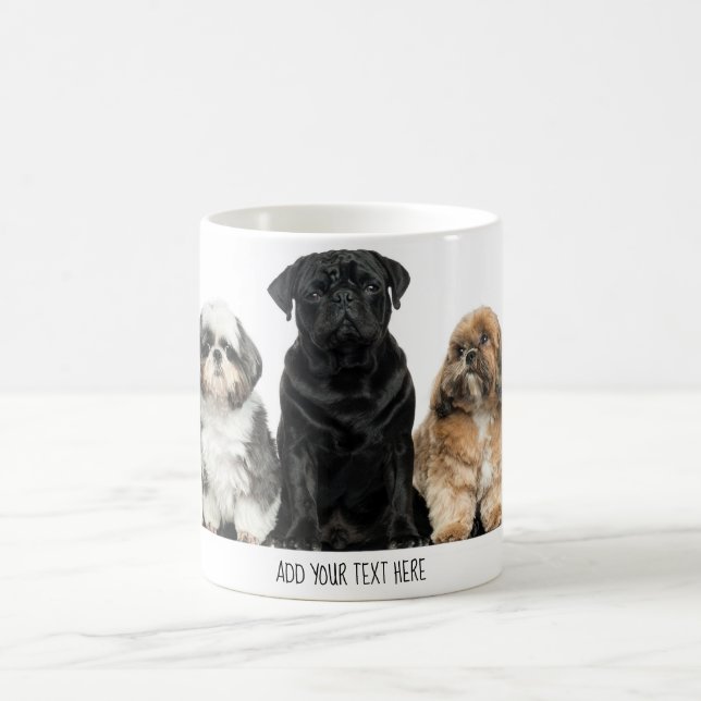 Caneca De Café Texto e Foto de Pet Personalizadas (Centro)