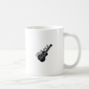 Caneca De Café Texto E Imagem Do Ukulele
