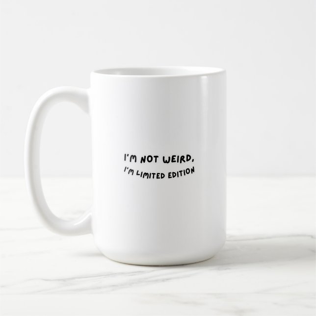 Caneca De Café Texto Engraçado (Esquerda)