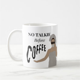 Caneca De Café texto engraçado para a mulher branca negra