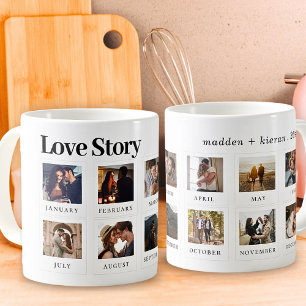 Caneca De Café Texto Fotográfico Personalizado Casais modernos Hi