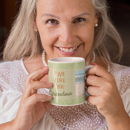 Caneca De Café Texto Fotográfico Personalizado Chic Vovó Oferta V