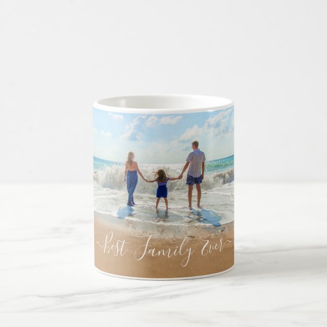 Caneca De Café Texto Fotográfico Personalizado Sua Própria Famíli (Centro)