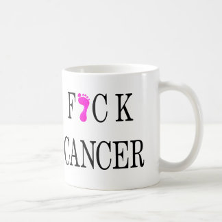 Caneca De Café texto macio do cancer do f*ck