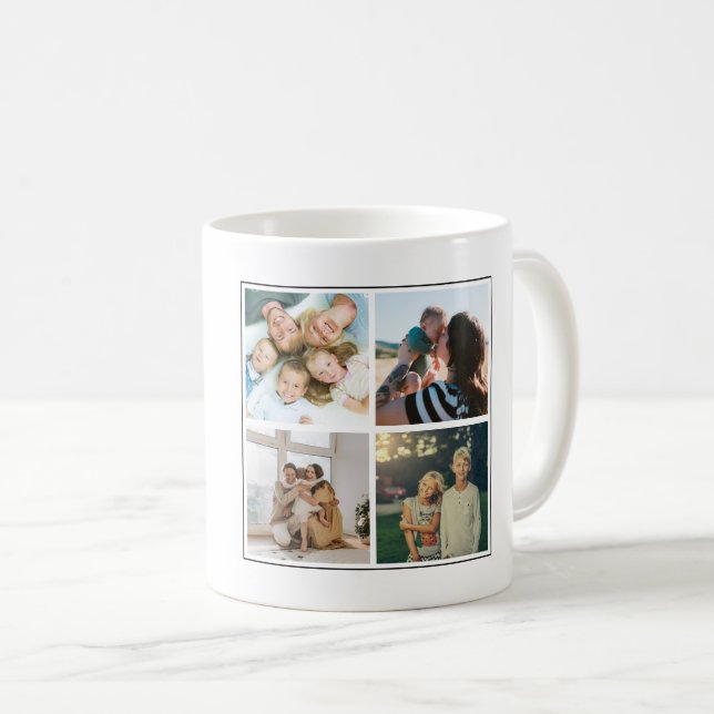 Caneca De Café Texto Personalizado de Mug de Café Personalizado (Frente Esquerda)
