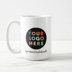 Caneca De Café Texto personalizado do logotipo de Promocional com