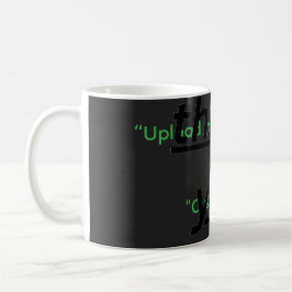 Caneca De Café Texto Personalizado & Envie Sua Foto Personalizada