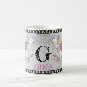 Caneca De Café Texto Personalizado/ Filme Retroativo do Rainbow U