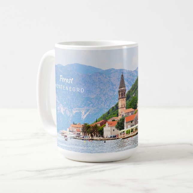 Caneca De Café Texto Personalizado Montenegro (Frente Esquerda)