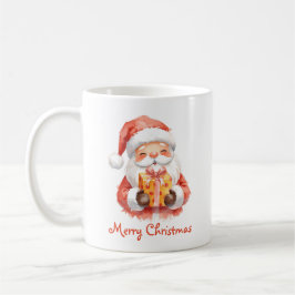 Caneca De Café Texto Personalizado Papai Noel Engraçado Com Prese