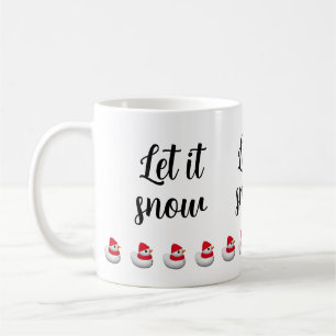 Caneca De Café Texto Personalizado Patozinho de Neve Fofo Homem
