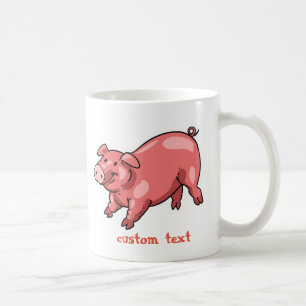 Caneca De Café texto personalizável de desenho engraçado de por