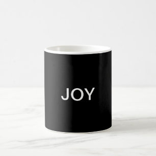 Caneca De Café Texto Personalizável Preto Moderno e Cinza Escur