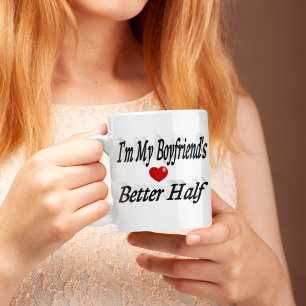 Caneca De Café texto preto namorado engraçado