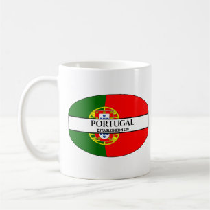 Caneca De Café Texto Preto que Portugal criou o sinalizador 1128