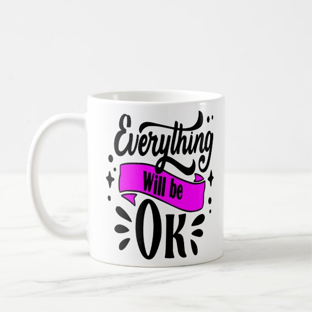 Caneca De Café Texto Simples (Esquerda)