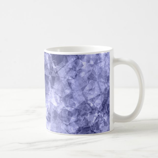 Caneca De Café Textura Azul Escuro Crumplada (Direita)