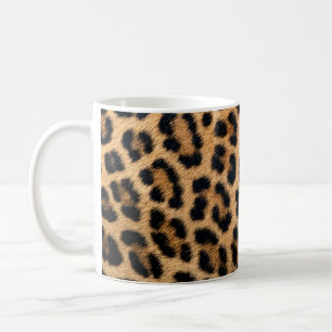 Caneca De Café Textura da pele do leopardo