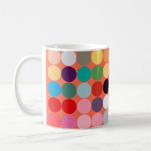 Caneca De Café textura de abstrato. Textura colorida. Arte modern