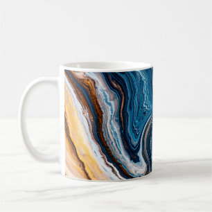 Caneca De Café Textura de arte fluida. Fundo com mistura de abstr