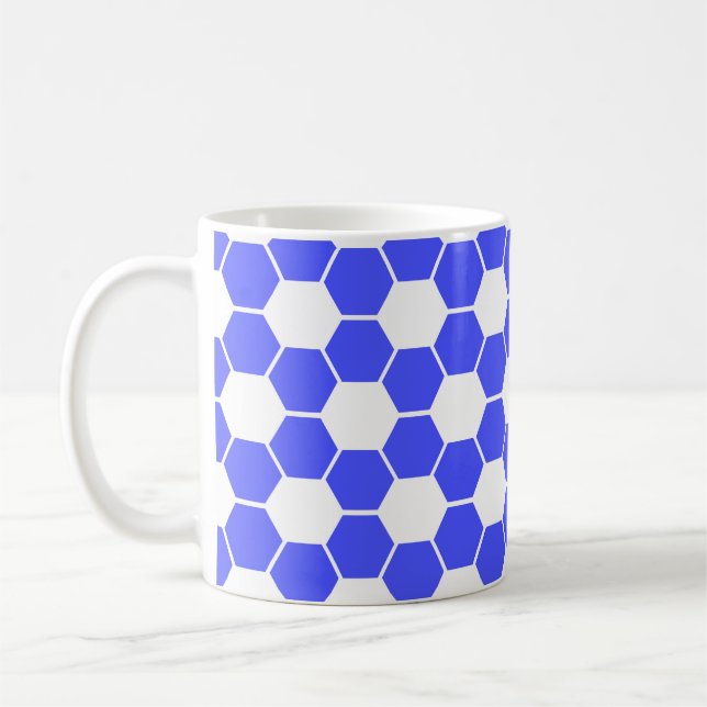 Caneca De Café Textura de Bola de Futebol / Futebol Invertida   (Esquerda)